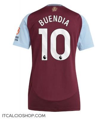 Aston Villa Emiliano Buendia #10 Prima Maglia Femmina 2024-25 Manica Corta